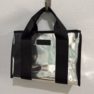 🩶🖤 Case-Mate Silver Chrome Mini Tote Bag  🖤🩶